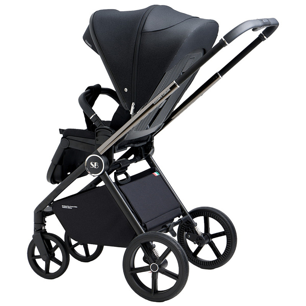 Детская прогулочная коляска Sweet Baby Elegante Chrome/Black