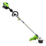 Триммер аккумуляторный Greenworks ST161S, 82V, 1,6 кВт, 43 см, бесщеточный, с 1хАКБ 8 Ач и ЗУ (2112307UH)