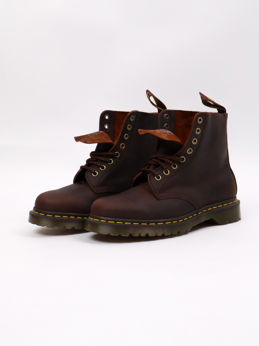 Ботинки Dr.Martens 1460 Waxed Full Grain Leather Chestnut