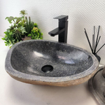 Раковина из речного камня RS-63516 (48*35*15) 0122