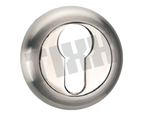 Накладка на цилиндр круглая Тикс ЕТ 04, цвет никель матовый/блестящий (гарантия - 12 месяцев)