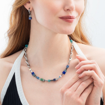 Колье Coeur de Lion Blue-Green 4524/10-0705