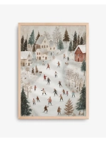 Новогодний декор постер 50х70 см на стену