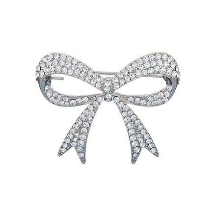 Брошь Shadore Бантик FAN-07478.1 BW/S