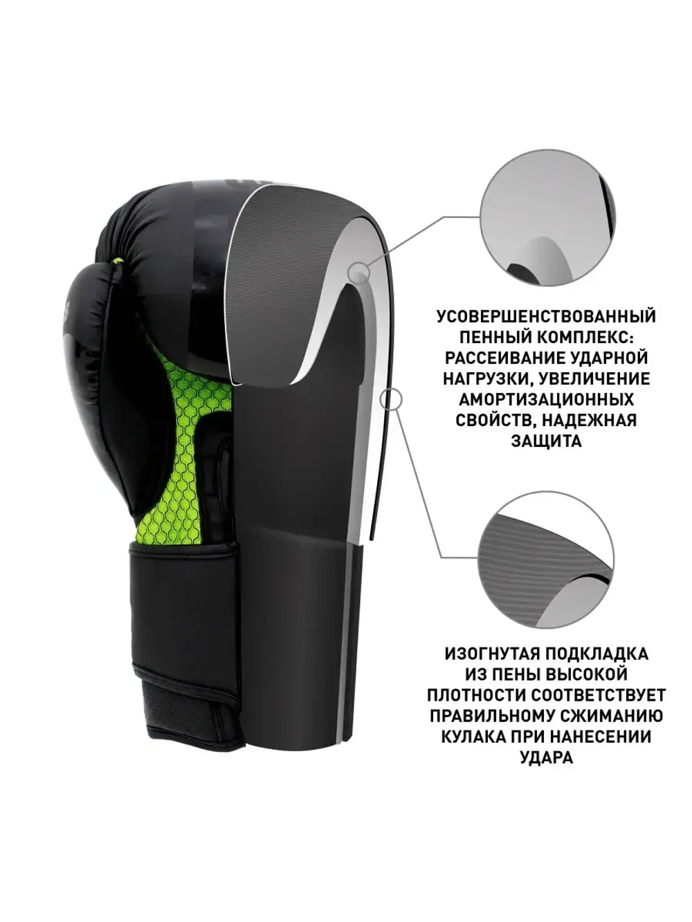 Боксерские перчатки B-Series Черные