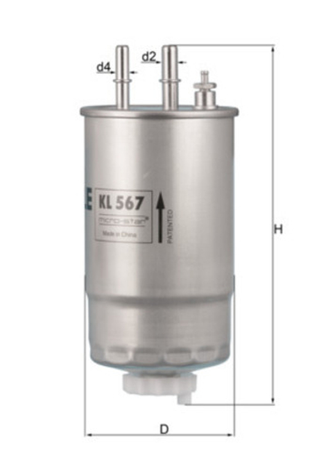 MAHLE - KL567-MAH - Fuel Filter