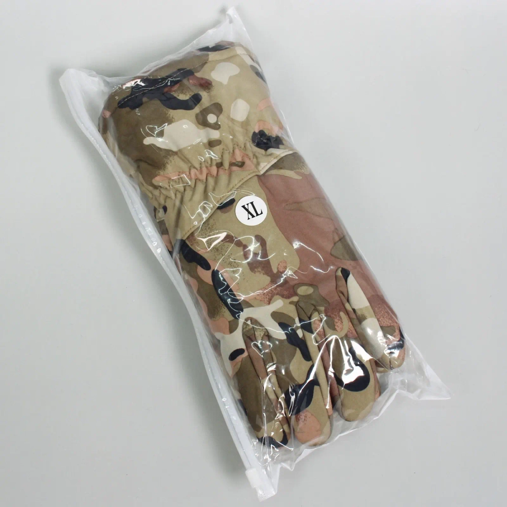 Перчатки туристические утепленные цвет мультикам ХL