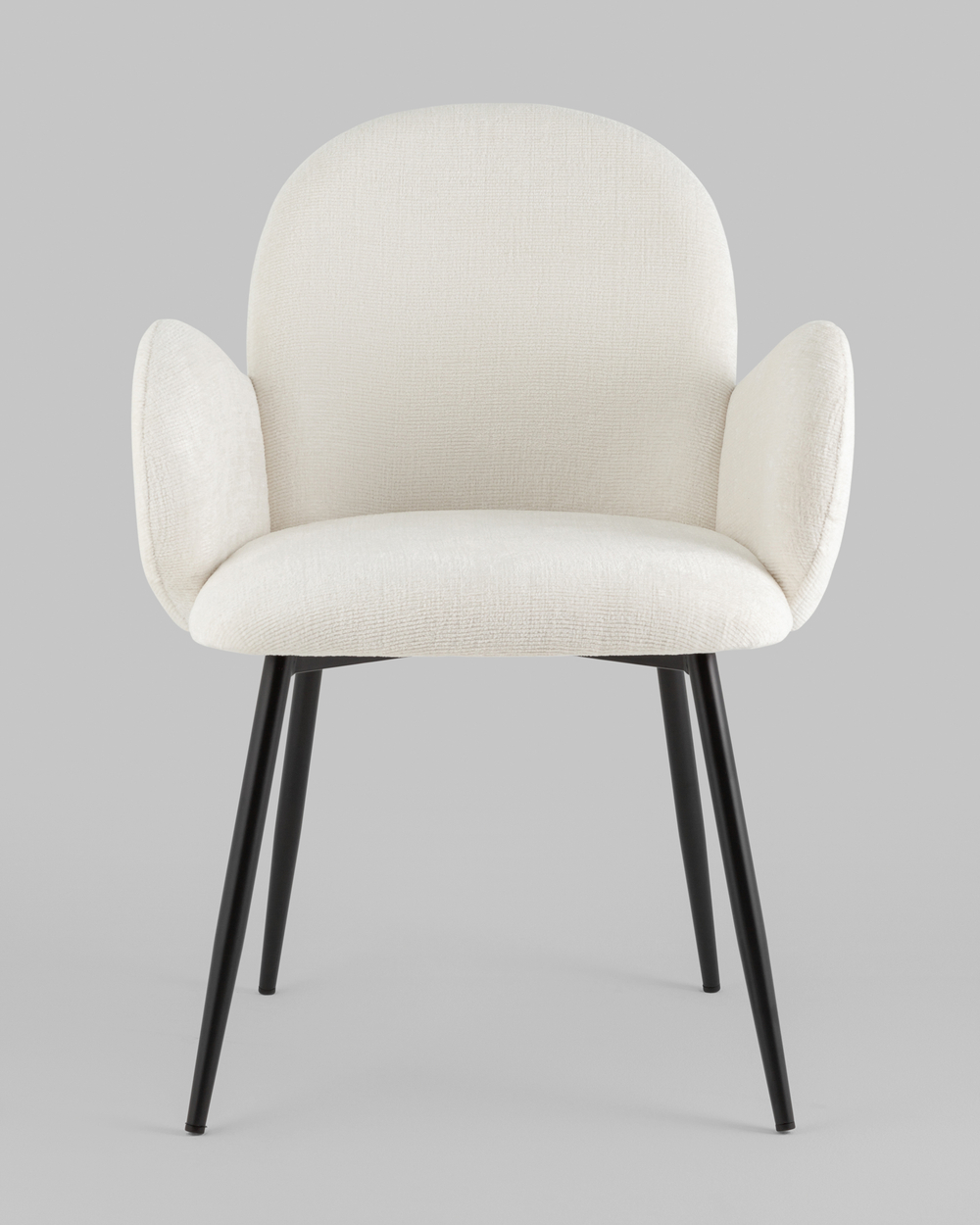 Стул обеденный Wave букле белый