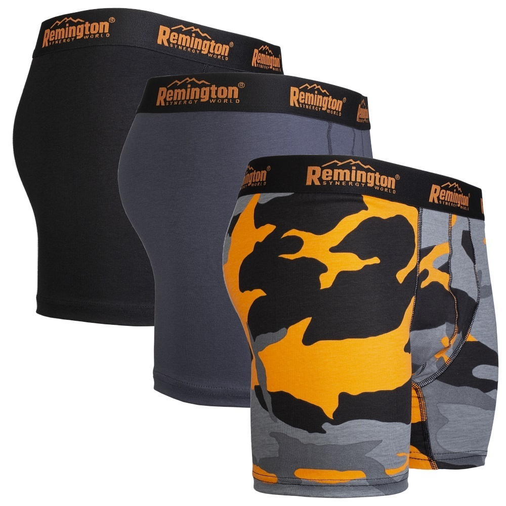 Мужские трусы боксеры Remington, набор 3 шт, микс серый 013, р. M