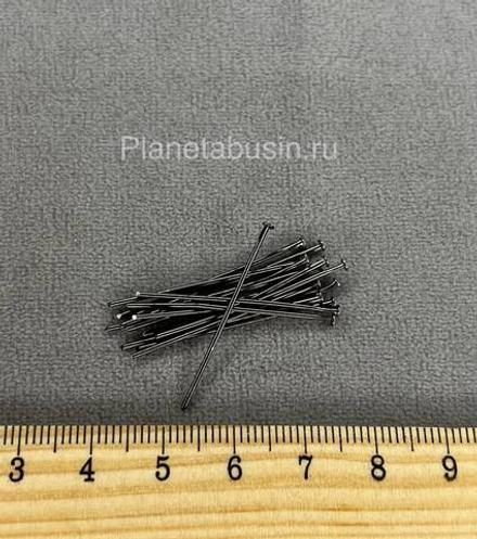 Пины гвоздики (цвет гематит) 60 мм 0963