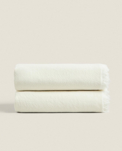 Zara Home - Универсальный плед из льна и хлопка, , 230x250 см