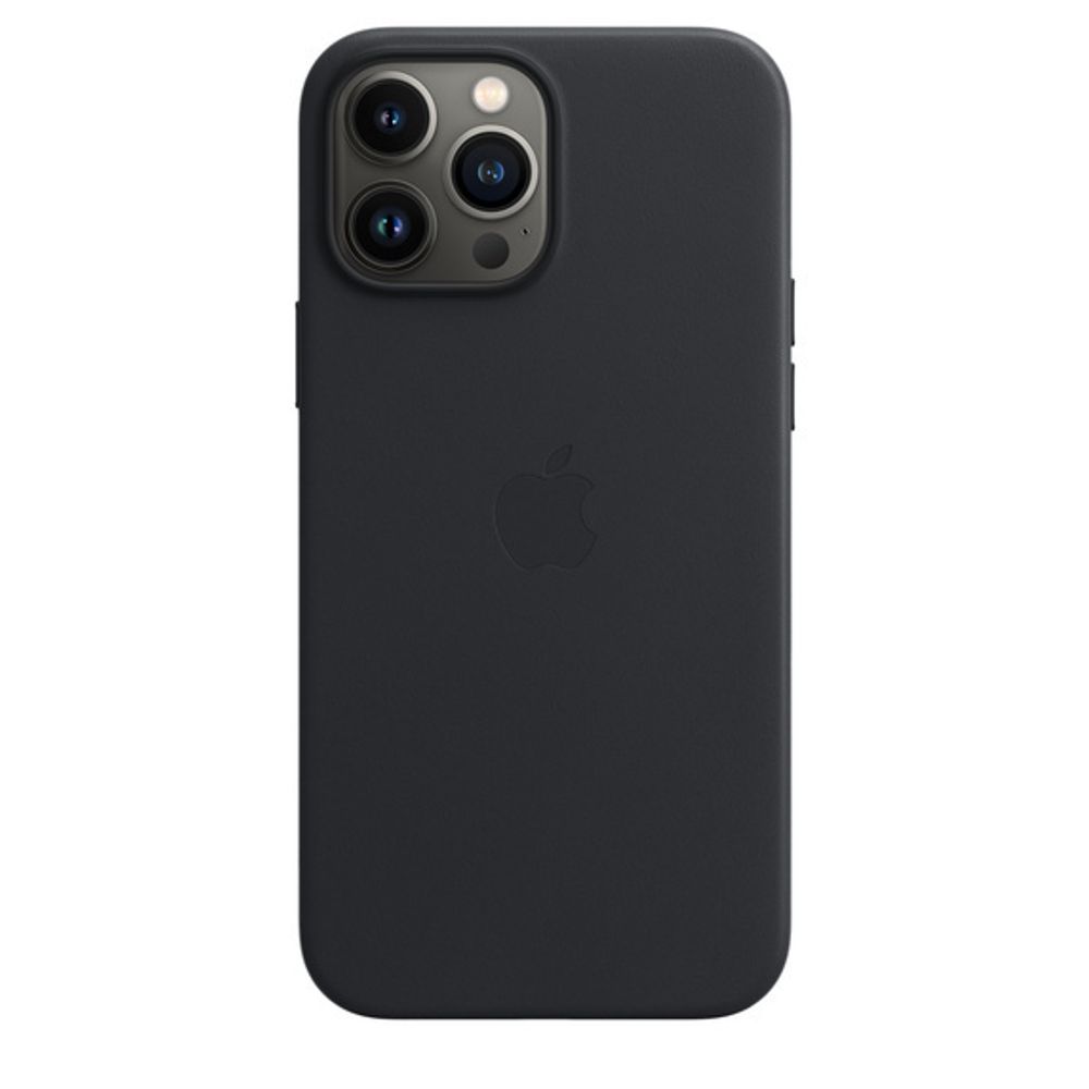 Кожаный чехол с поддержкой MagSafe Apple Leather Case для iPhone 13 Pro Max, Midnight (Темная ночь)