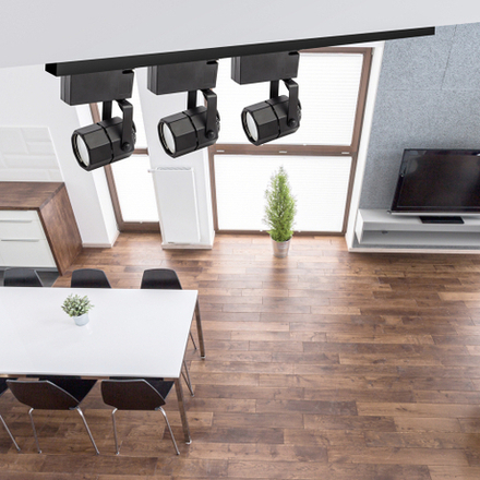 Трековый светильник однофазный ЭРА TR9-GU10 BK под лампу GU10 черный