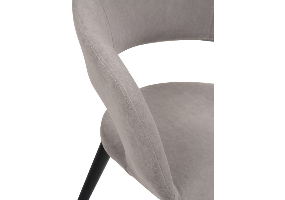 Стул на металлокаркасе Торган катания смок / черный матовый