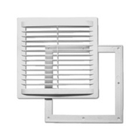 Решётка вентиляционная разъёмная с москитной сеткой 203х203 мм
