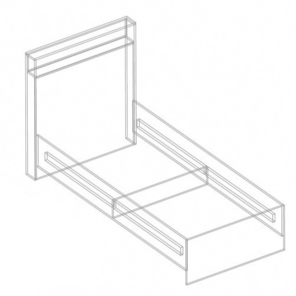 Кровать "Анита" 0,9 (Винтерберг/Рейн бронза), Велес, г.Туймазы