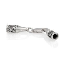 Замок для гайтана Лоза под шнур 3 мм серебро