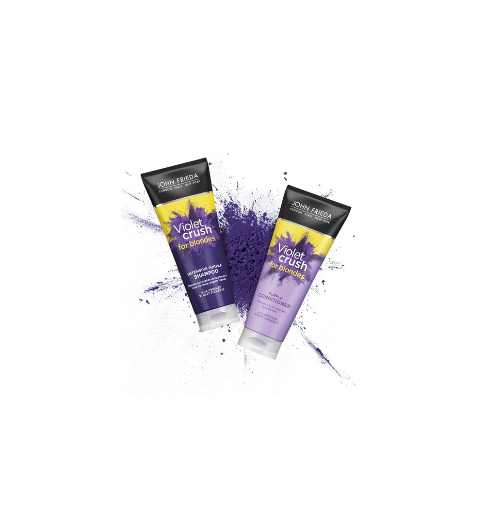 John Frieda Sheer Blonde Violet Crush - тонирующий кондиционер для светлых волос /   250  ml  / GTIN 5037156227383