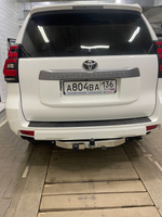 ТСУ для Toyota Land Cruiser Prado 120/150, 2002- (кроме комплектации Black Onyx), шар F, с нерж. накладкой, 1500/75 кг.  F.5714.002