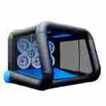 Надувной аттракцион «Точный бросок» на подкачке, диаметр 4,5 м, размер 4,5×4,5×3,86 м