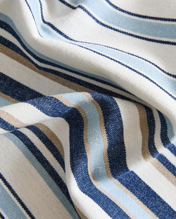 ZARA HOME НАБОР САЛФЕТОК В АСИММЕТРИЧНУЮ ПОЛОСКУ (2 ШТ.), СИНИЙ