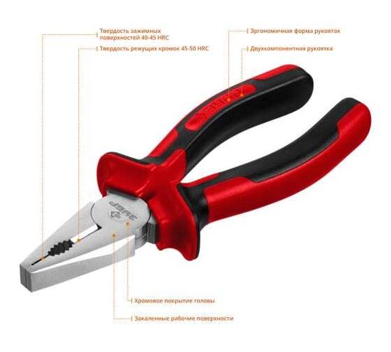 Плоскогубцы комбинированные ЗУБР