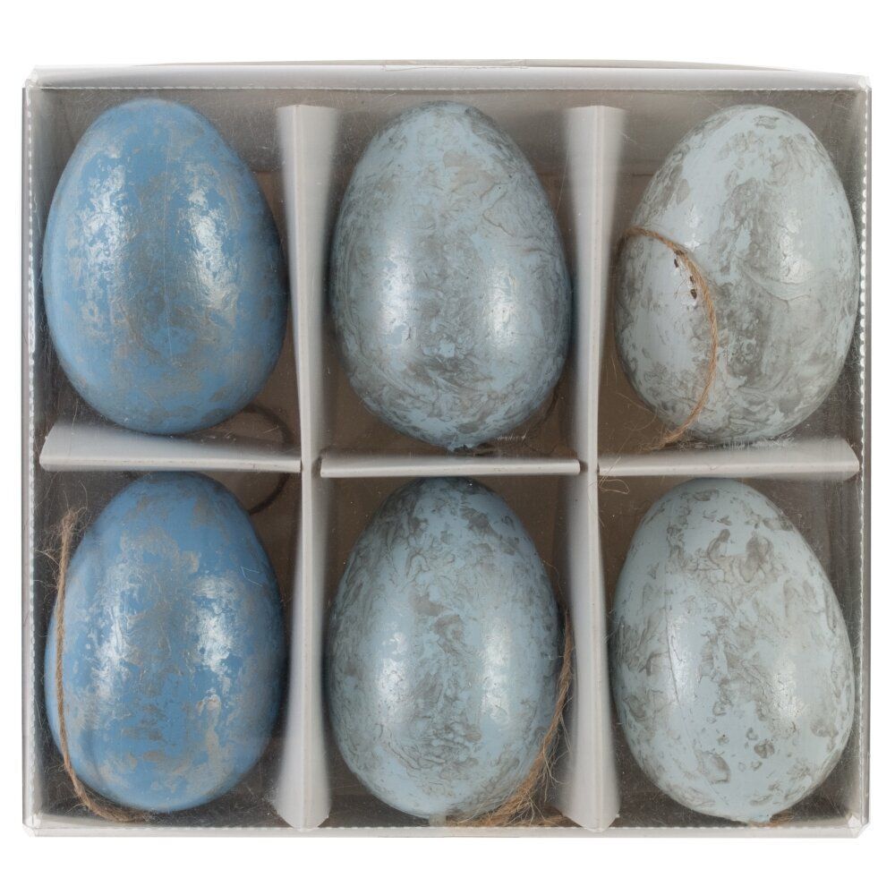 GAEM Набор из 6-ти изделий декоративных подвесных "Яйцо" (4*6,5), L14 W12,5 H4,5 см