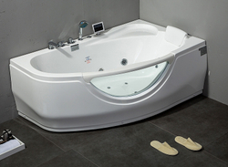 Акриловая ванна Gemy 161х96 G9046 K R с гидромассажем