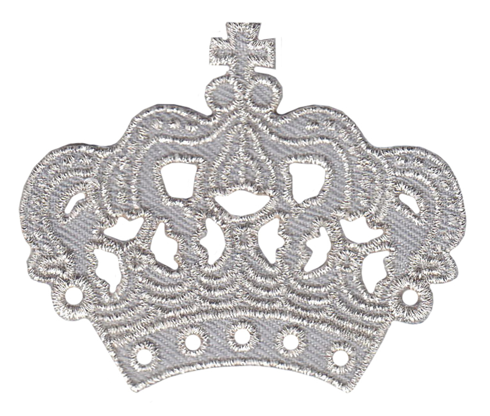 Нашивка - Корона (серебро)