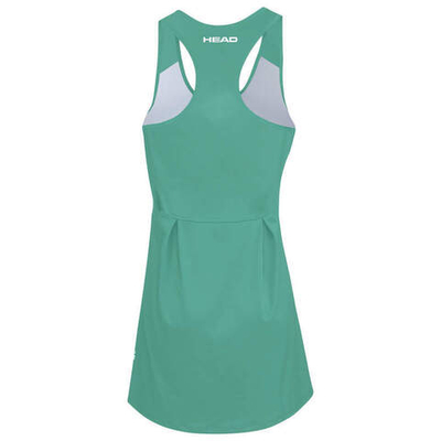 Платье для девочки теннисное Head Sprint Dress G - nile green/print vision