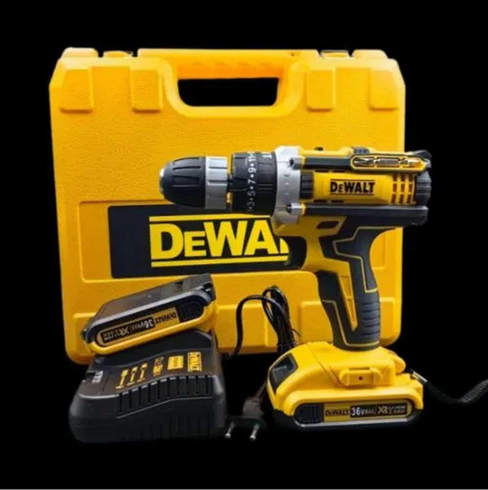 Дрель-шуруповерт, 2 АКБ