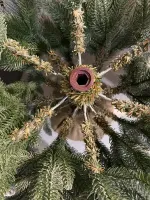 Заснеженная елка на ножке «Иветта» (Литая хвоя) 150 см / 1,5 м