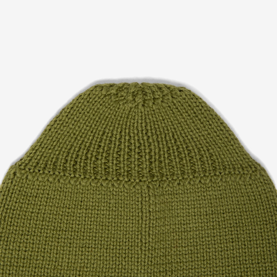Beanie Hat Patch Name Light Khaki