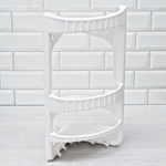 Полка угловая для ванной комнаты, цвет белый