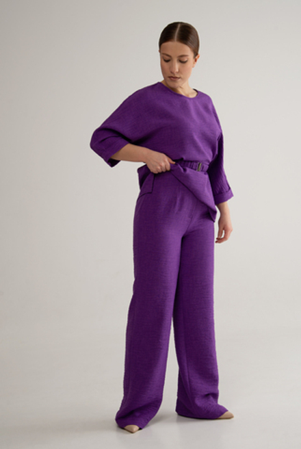 Брюки женские 02, фиолетовый #527Ф0202
