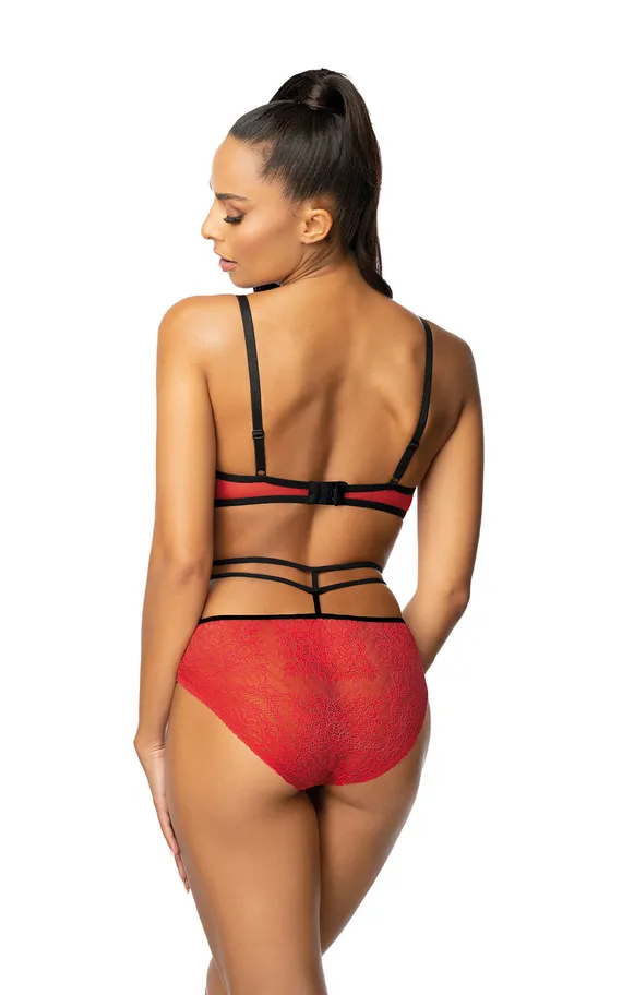 Трусы-слип F-3636-5 Loren Czerwono-Czarny