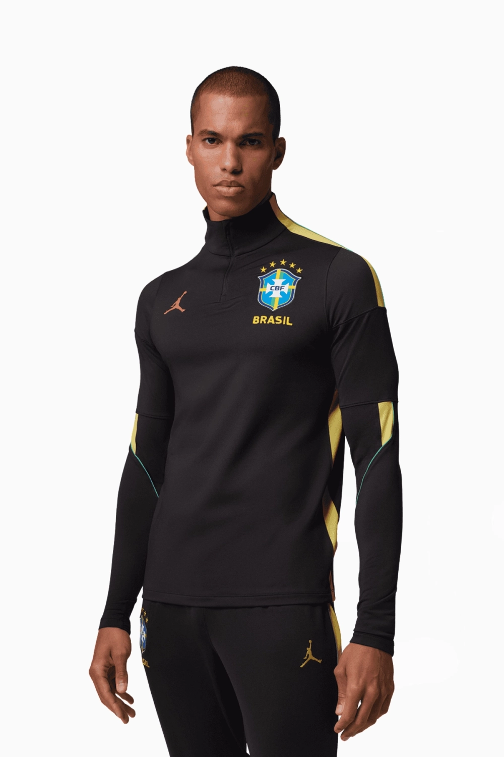 Кофта Nike Brazil x Jordan 2026 Strike - черный
