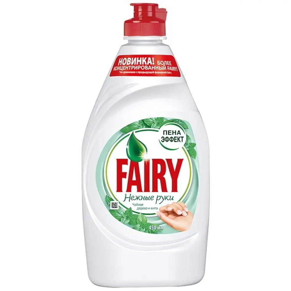 Средство для мытья посуды FAIRY Нежные руки Чайное дерево и мята 450мл