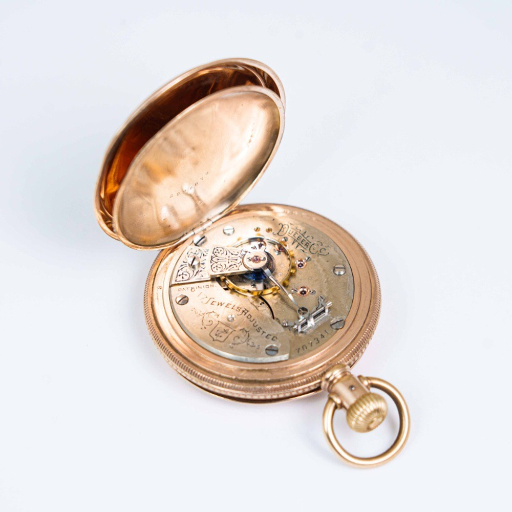 Позолоченные карманные часы