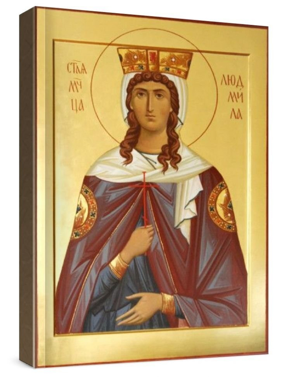 Людмила Чешская (рукописная икона)