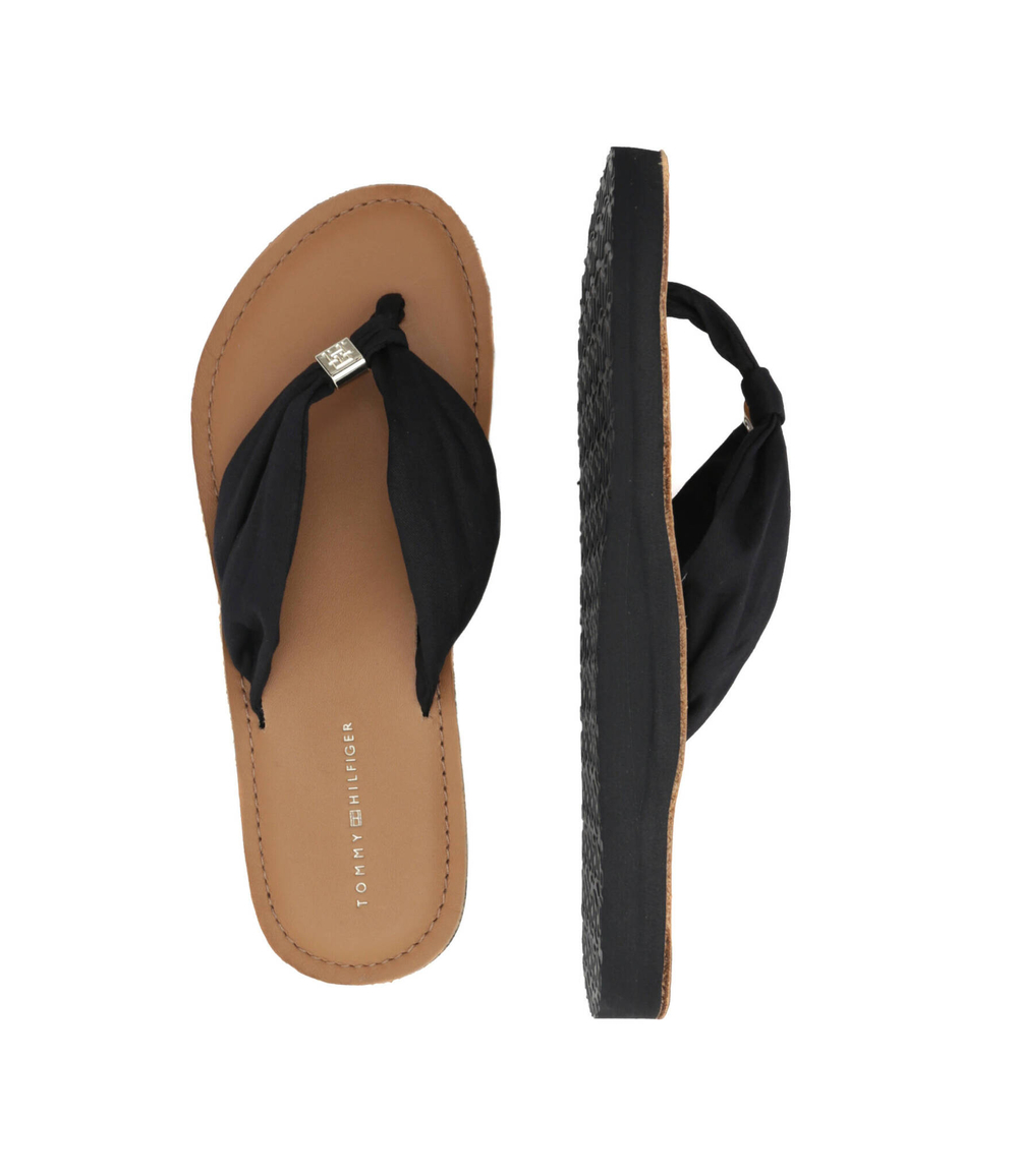 Вьетнамки TH ELEVATED BEACH SANDAL Tommy Hilfiger - черный(FW0FW06985)