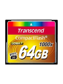 Compact Flash 64Gb Transcend, High Speed (TS64GCF1000) 1000-x
