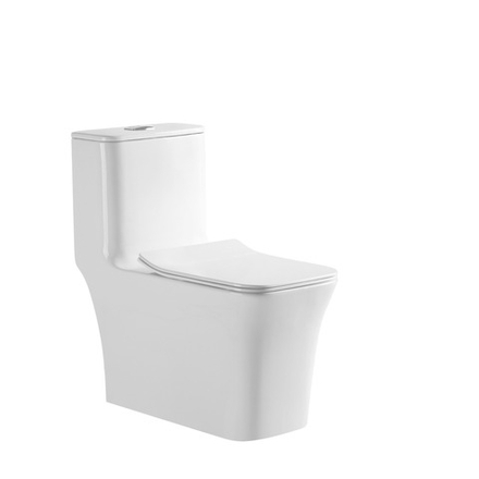 Унитаз монолитный SANITECO SA-3076 белый 690x370x755