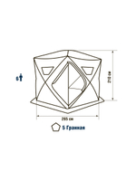 Палатка для зимней рыбалки HIGASHI Camo Penta Pro DC