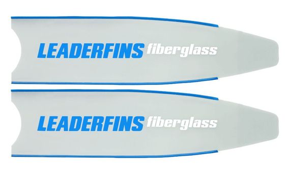Лопасти Leaderfins Ice стеклотекстолитовые с наклейкой 20° синяя отбортовка