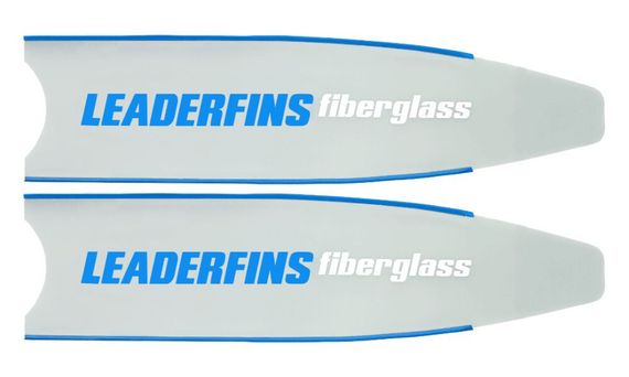 Лопасти Leaderfins Ice стеклотекстолитовые с наклейкой 20° синяя отбортовка