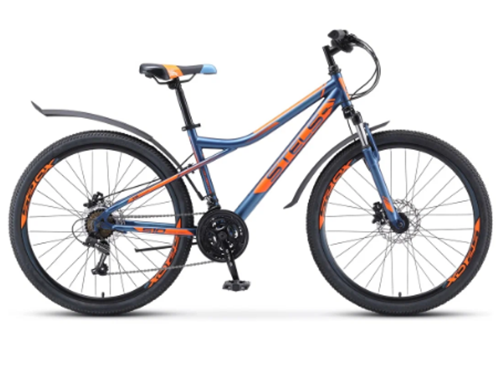 Горный (MTB) велосипед STELS Navigator 510 D 26 V010 (2022) темно-синий 16" (требует финальной сборки)