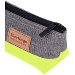 Пенал-косметичка 1 отделение, 240*65*50 Berlingo "Compact yellow", полиэстер