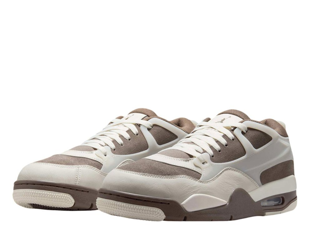 Баскетбольные кроссовки Air Jordan 4 RM White and Brown Shoes