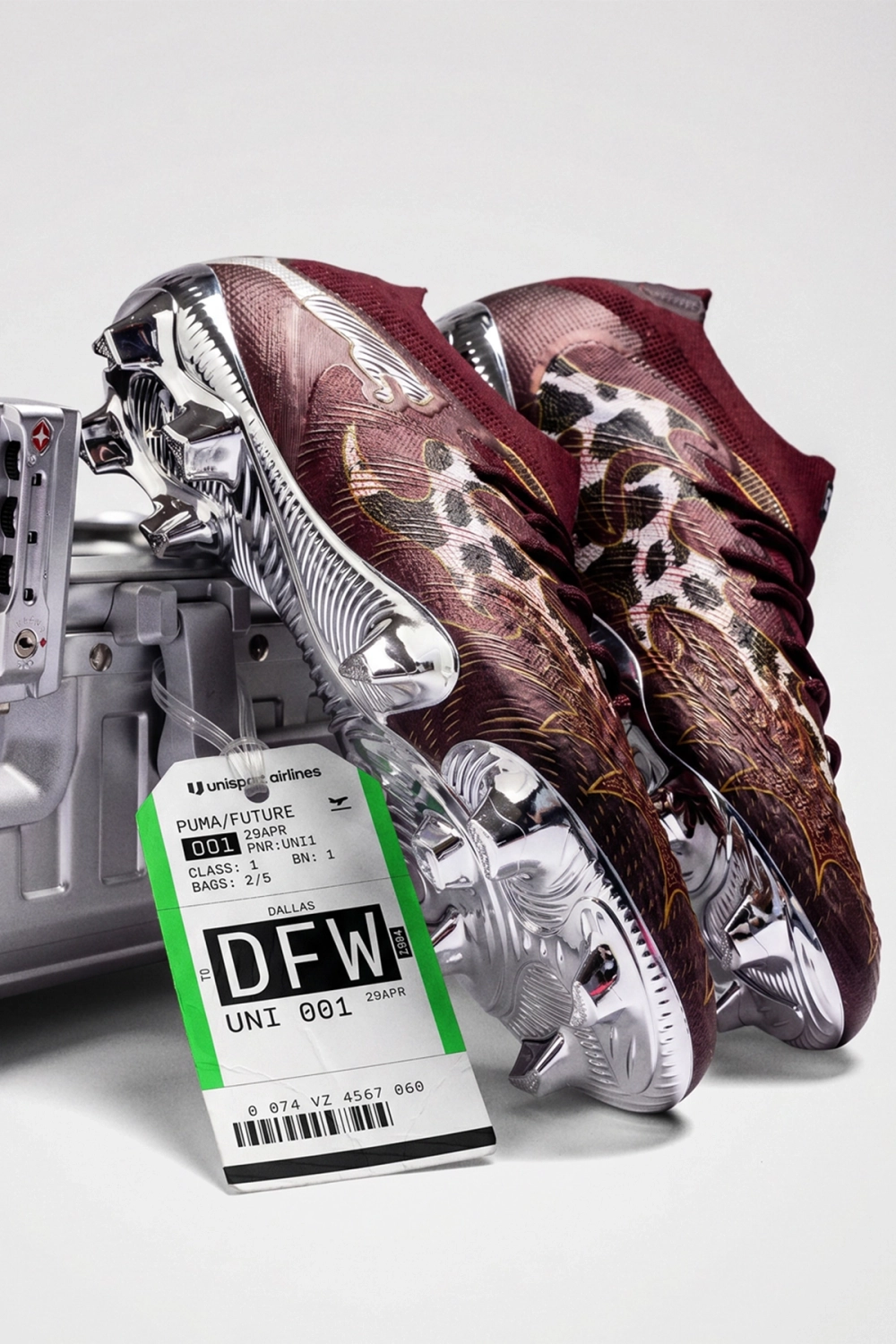 Бутсы Puma Future 9 Ultimate CA DAL FG - бордовый